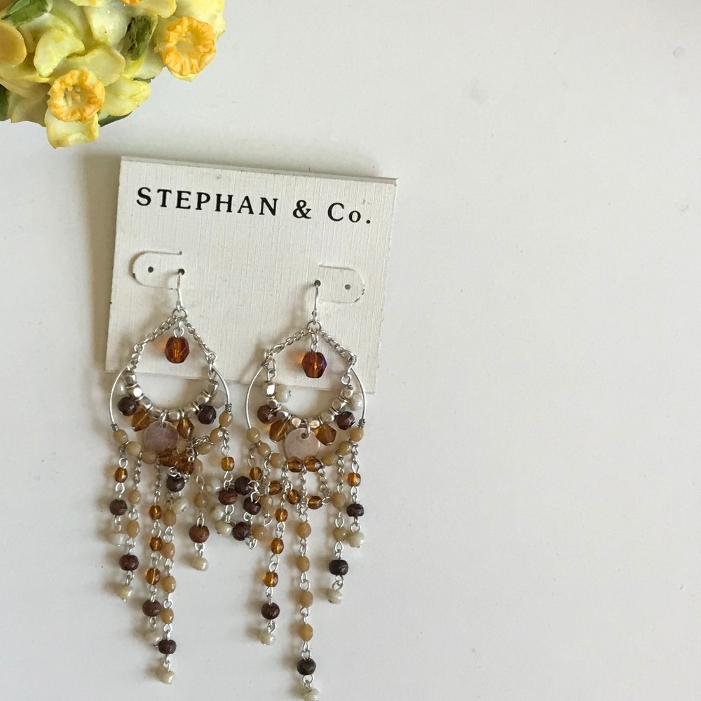 Beaded Chandelier Earrings